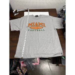 VTG 90's Steve & Barry's Miami Hurricanes Football Men's T Shirt Size XL NCAA